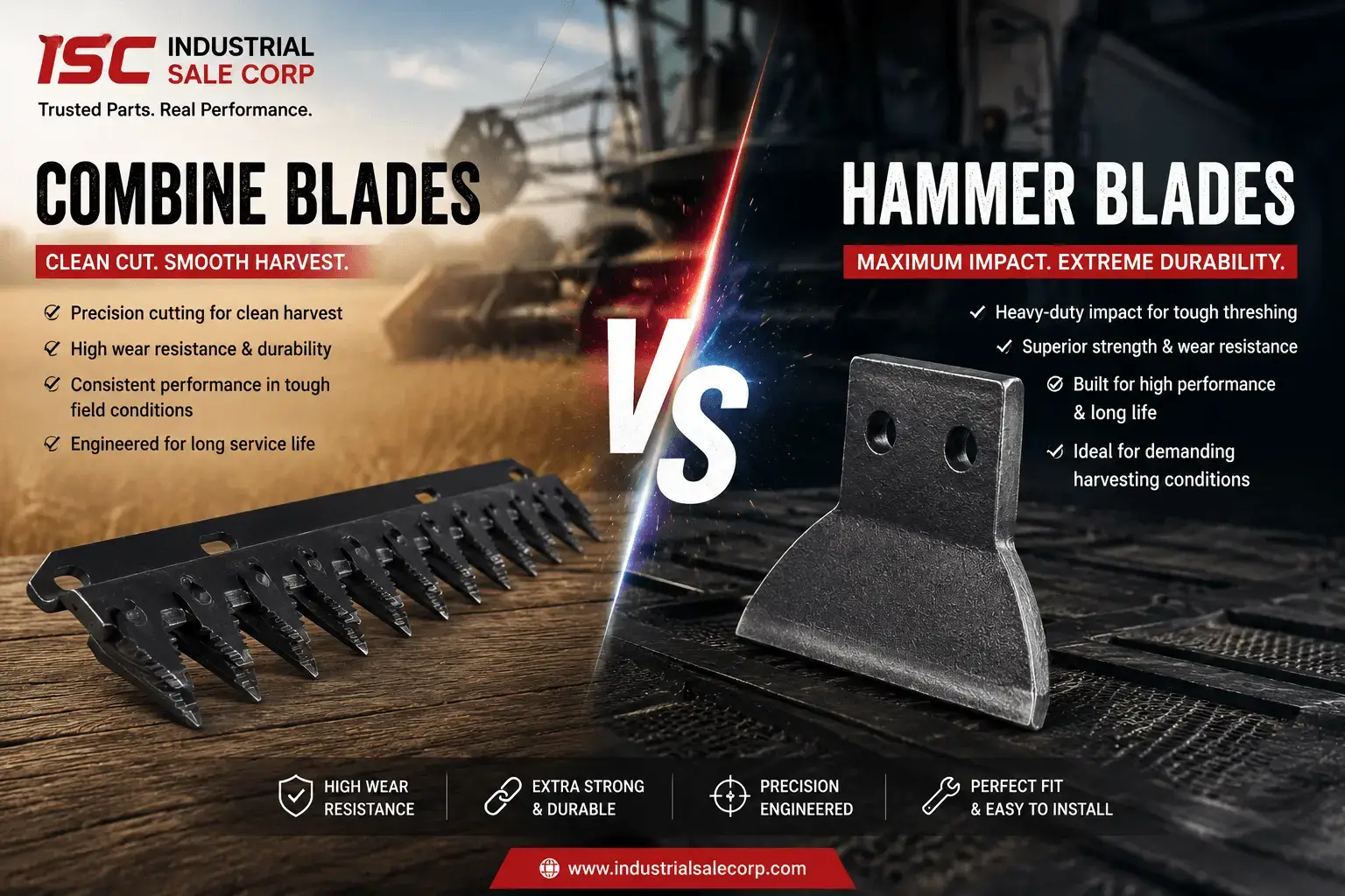 Combine Blades vs Hammer Blades: 5 Critical Differences