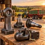 Trailer parts supplier Europe - forged drawbar eyes, axle stub ends, and coupling hitches by ISC